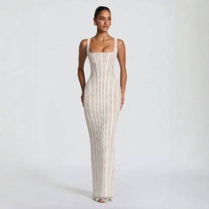 VÉRIELLE | Ivory Lace Corset Mermaid Gown